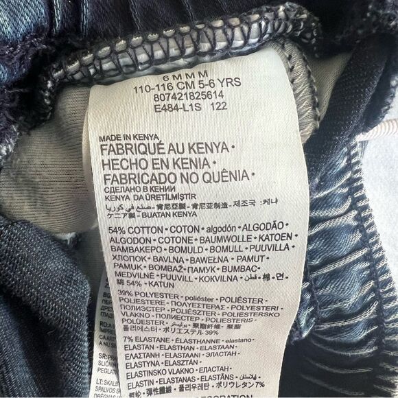 Levi’s Cotton Blend Denim Slim Fit Joggers Girls 5-6 Yrs Old EUC - Picture 5 of 6